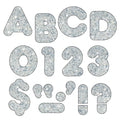 Trend Silver Sparkle 2-Inch Casual Uppercase Ready Letters (T506)