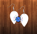 Upside down drop earrings size 1.5 inch - BULK PURCHASE 10pair