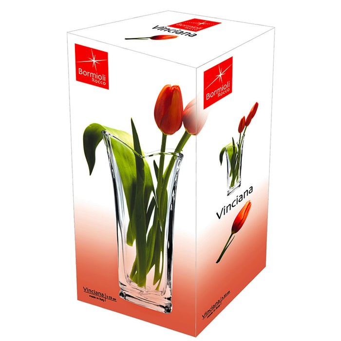 Vinciana Vaso Fiori Cm 23 H. Vetro