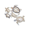 Wall Art - Mixed Metal Capiz Turtles