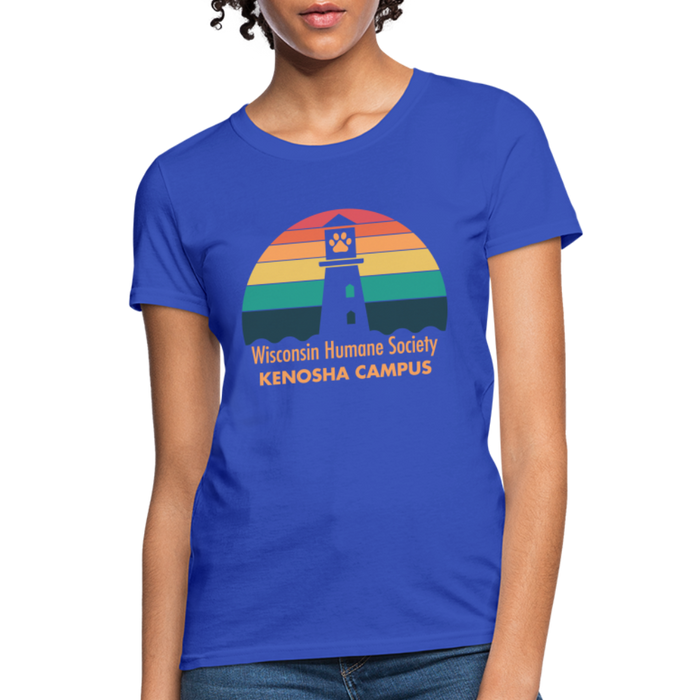 WHS Kenosha Logo Contoured T-Shirt - royal blue