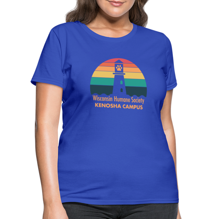 WHS Kenosha Logo Contoured T-Shirt - royal blue