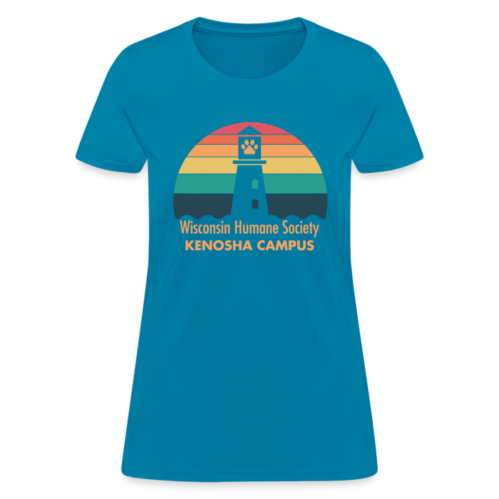 WHS Kenosha Logo Contoured T-Shirt - turquoise