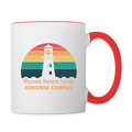 WHS Kenosha Logo Contrast Coffee Mug - white/red