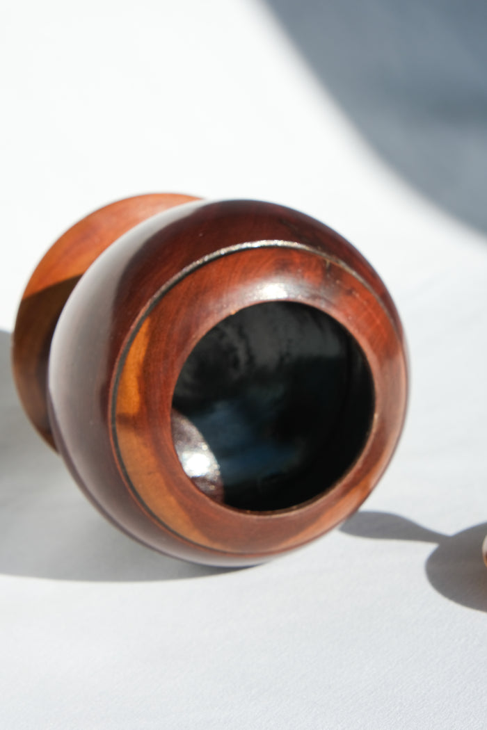 Wooden lidded box