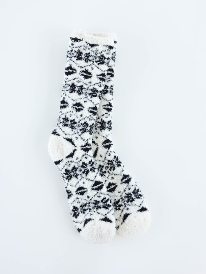 World's Softest Knit Pickin' Fireside Crew Socks | Cloud Fair Isle