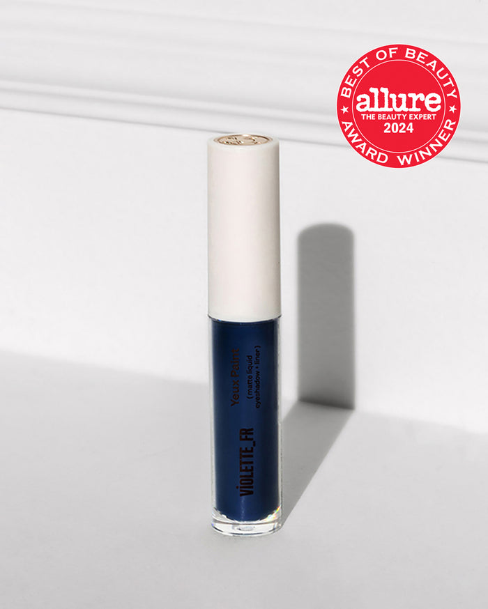Violette_FR Yeux Paint matte liquid eyeshadow and liner in a dark blue tube, an Allure Best of Beauty 2024 Award Winner.